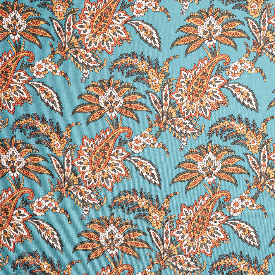 Teal 'Arundel' Liberty Pure Silk Twill