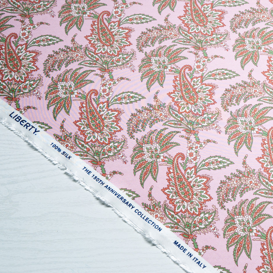 Pink 'Arundel' Liberty Pure Silk Twill