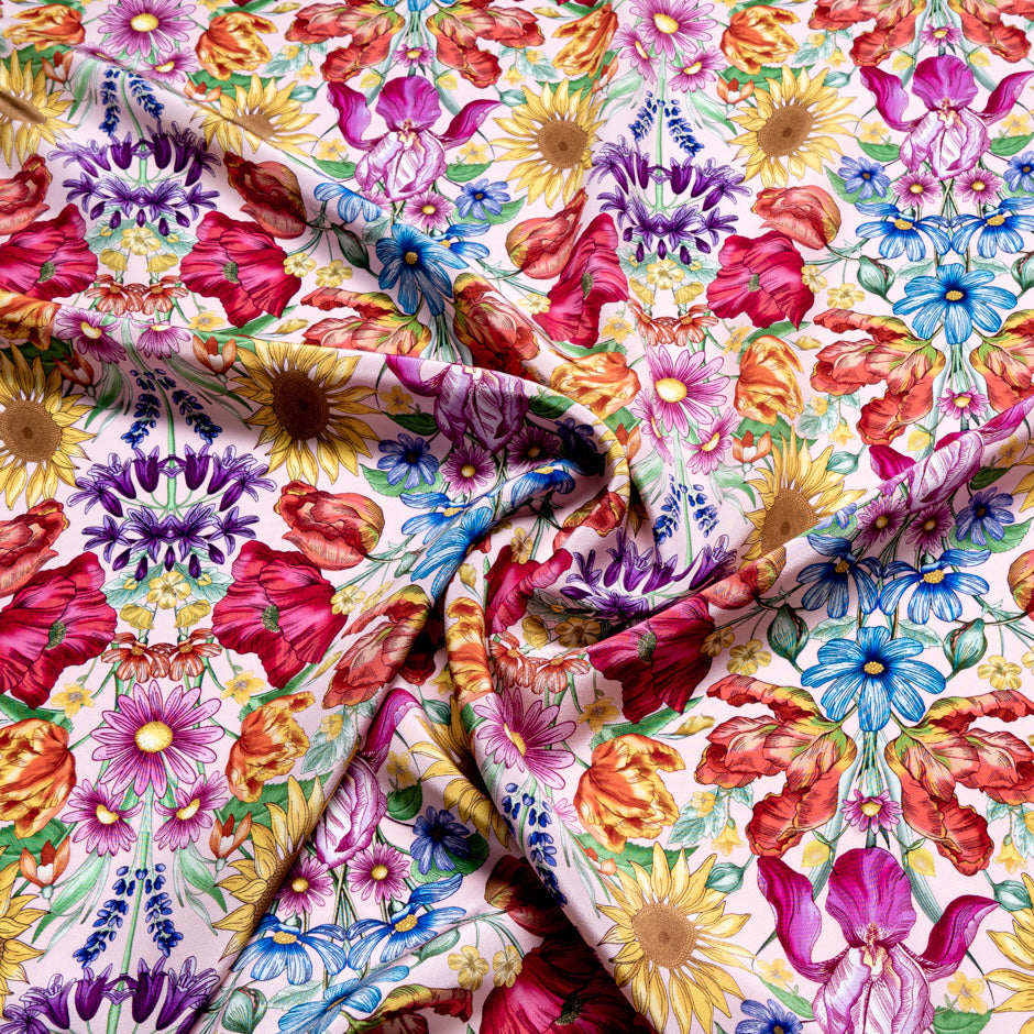 Pink 'Floral Muse' Liberty Silk Crêpe de Chine