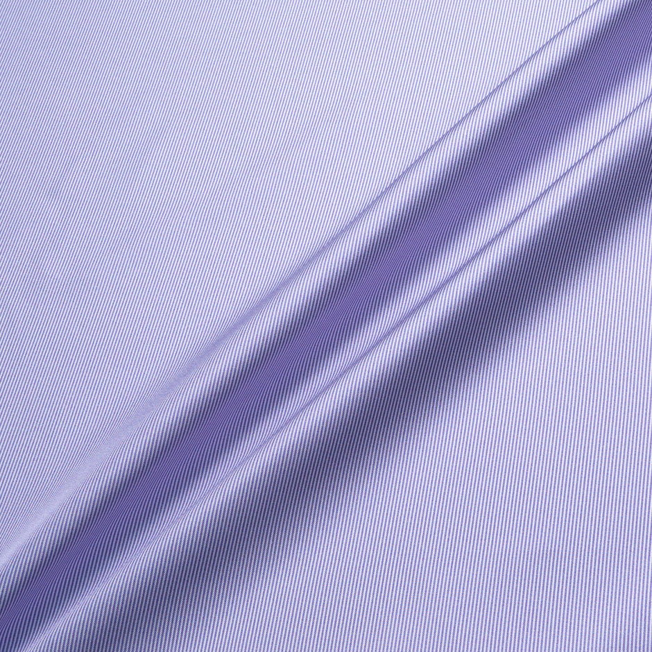 Purple Fine Striped Silk Twill