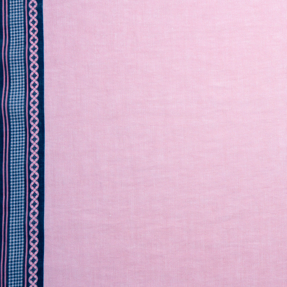 Candy Pink Thin Striped Handkerchief Linen