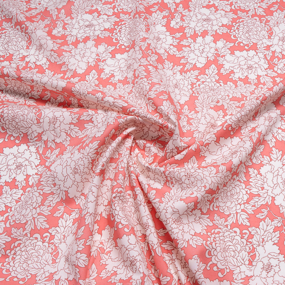 Coral 'Costume' Liberty Cotton Tana Lawn
