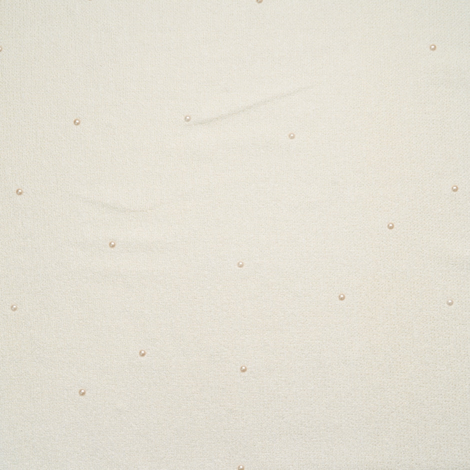 Pearl Cotton Blend Cream Bouclé