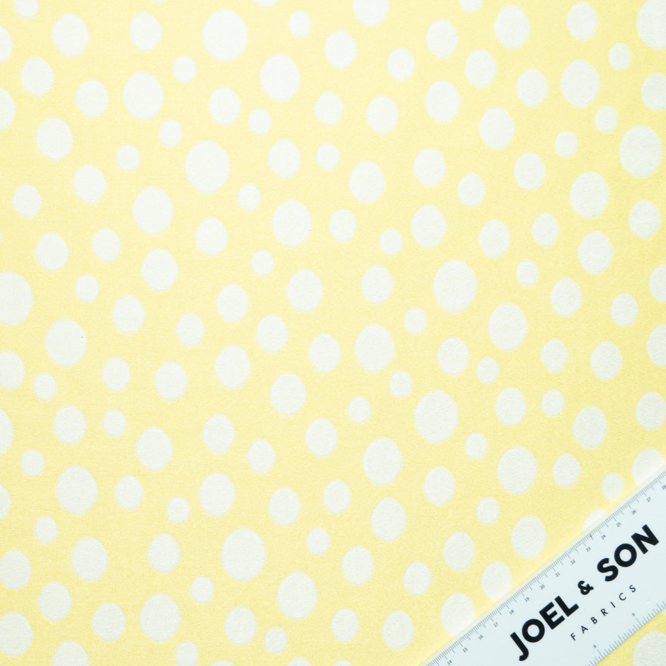 White & Yellow Spotted Piqué