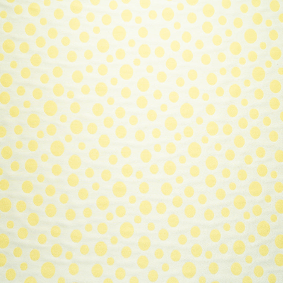 White & Yellow Spotted Piqué