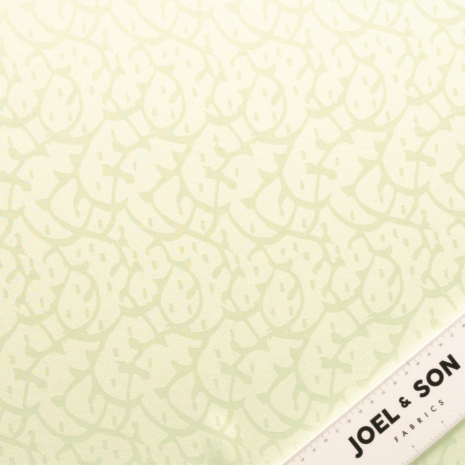 Lemon Sorbet Abstract Jacquard Pure Silk