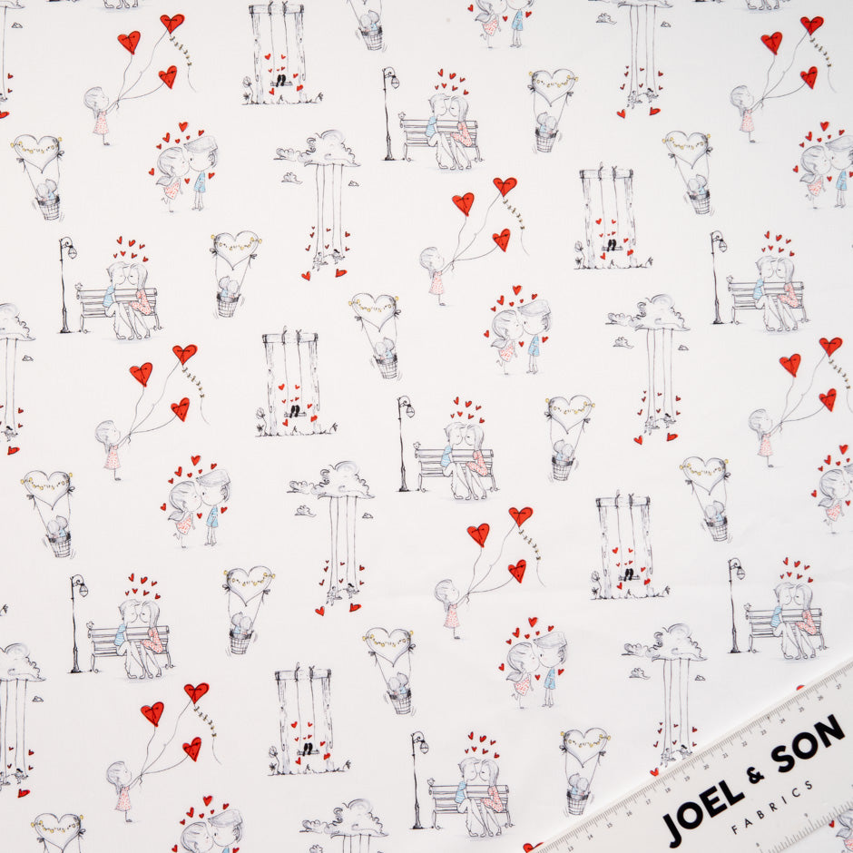 'Love' Printed White Pure Cotton