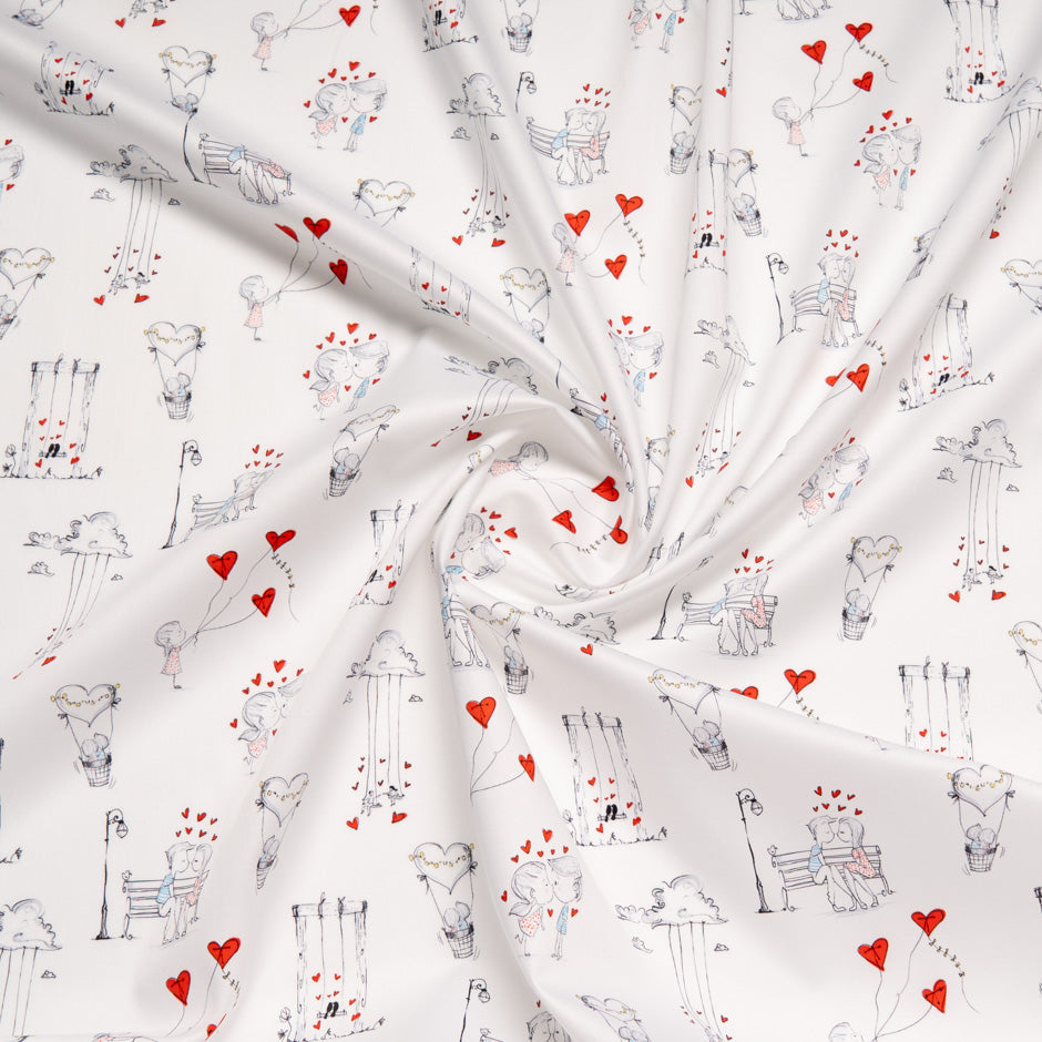 'Love' Printed White Pure Cotton