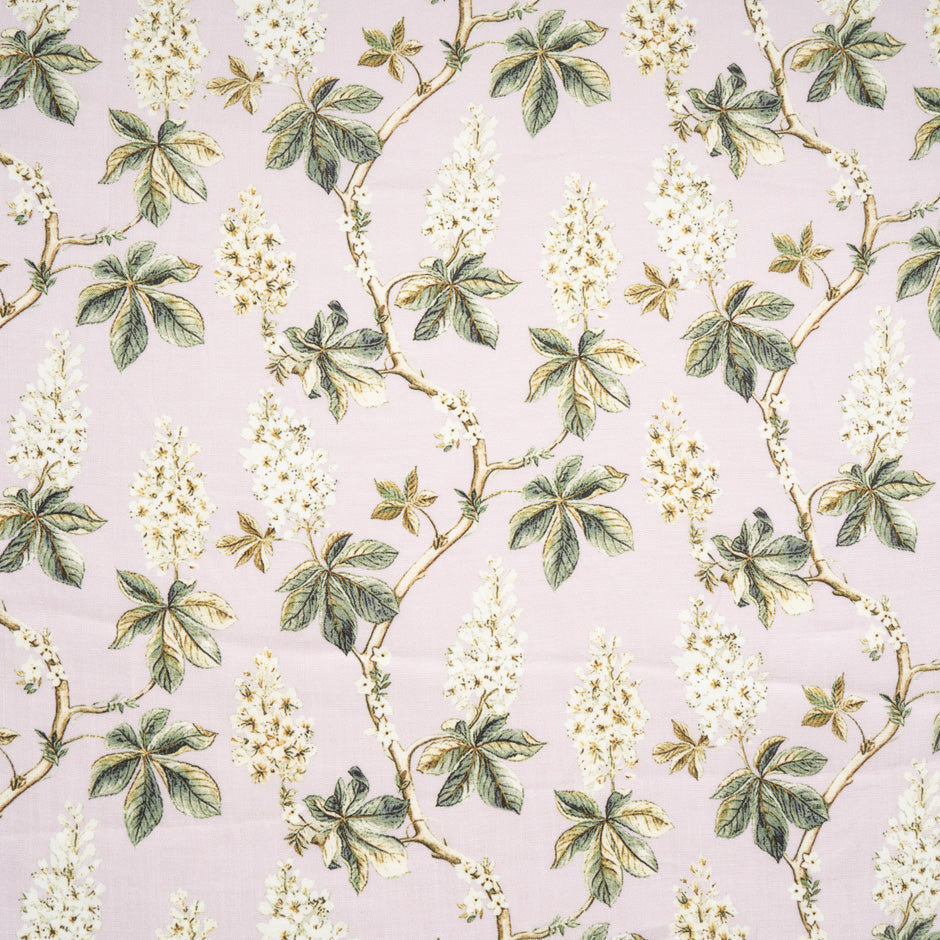 Floral Printed Dusty Pink Linen
