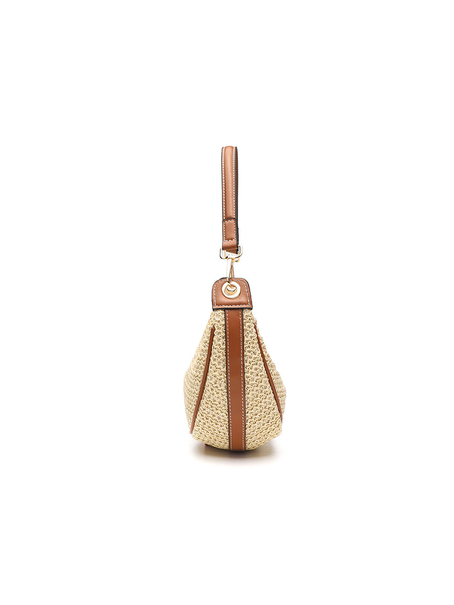 Women's Casual Shoulder Crossbody Bag Woven Underarm Bag