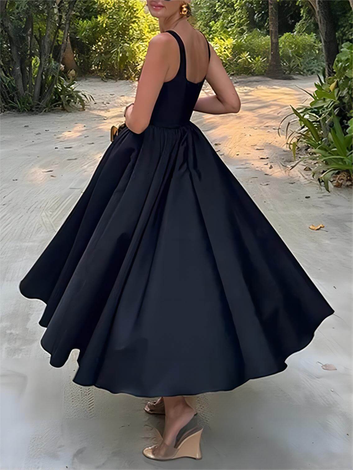 Stylish And Elegant Off-Shoulder Strapless Sleeveless Maxi Dress