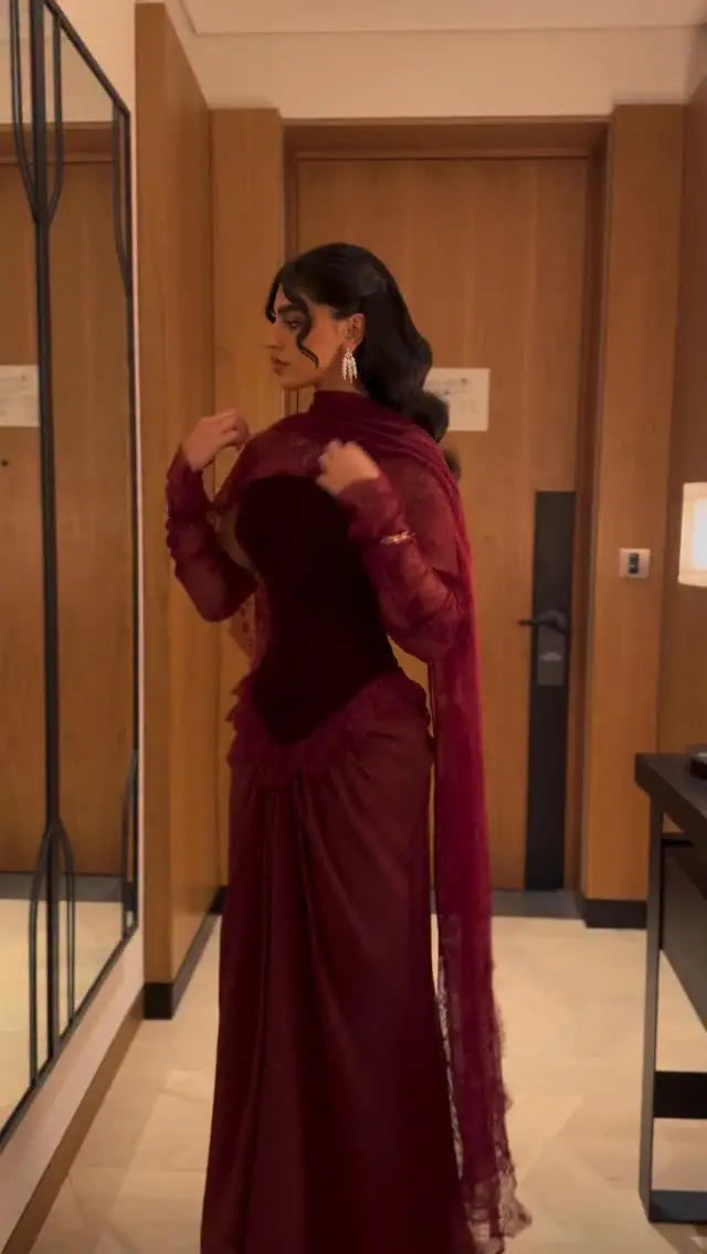 Sexy Elegant Lace Cappa Tube Top Dress