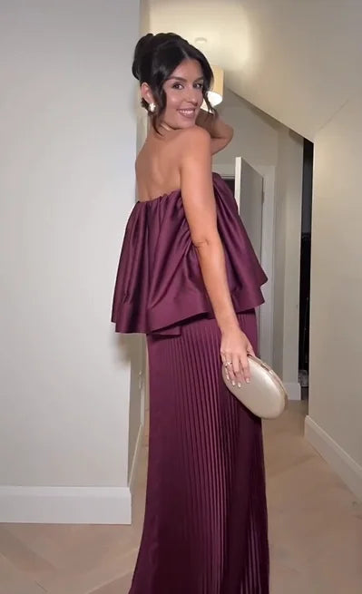 Sexy Bandeau Skirt Two-Piece Set