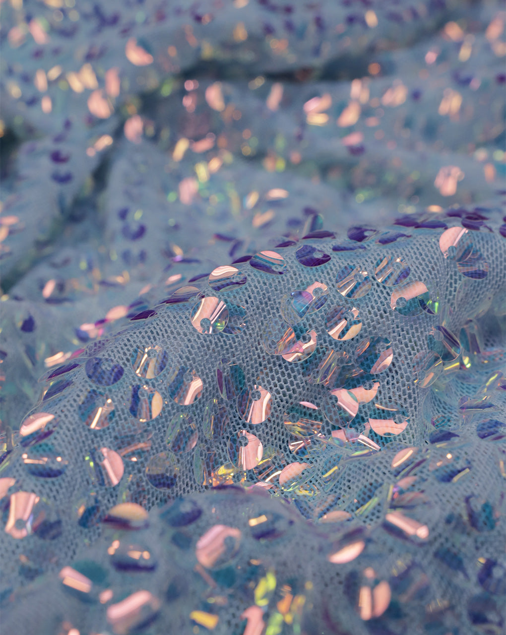 MULTICOLOR NET SEQUINS FABRIC