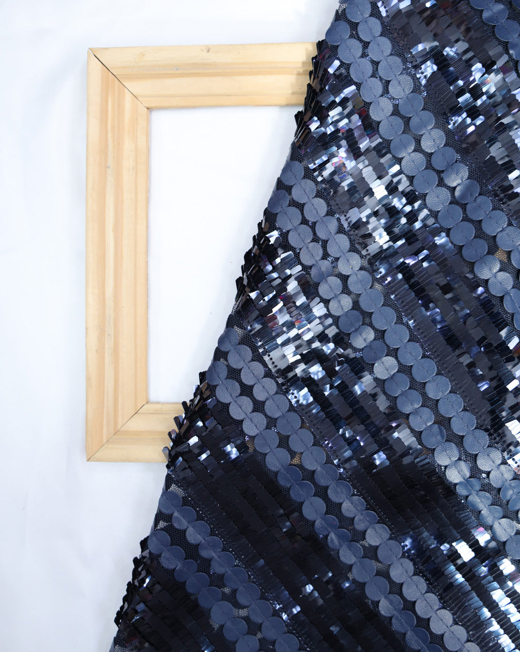 POLYESTER NET SEQUINS FABRIC