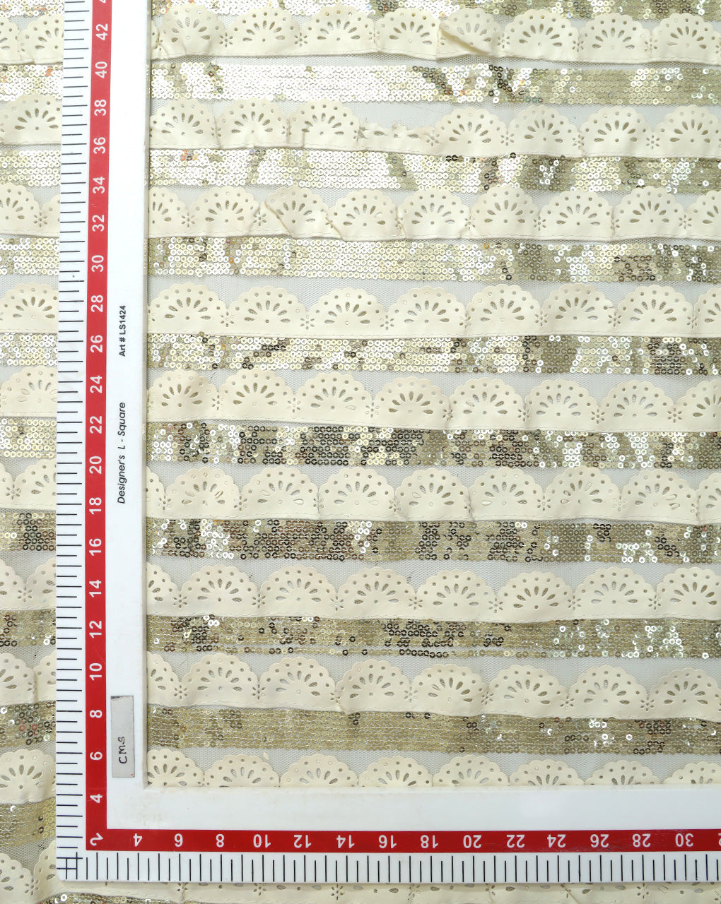 POLYESTER NET SEQUINS FABRIC