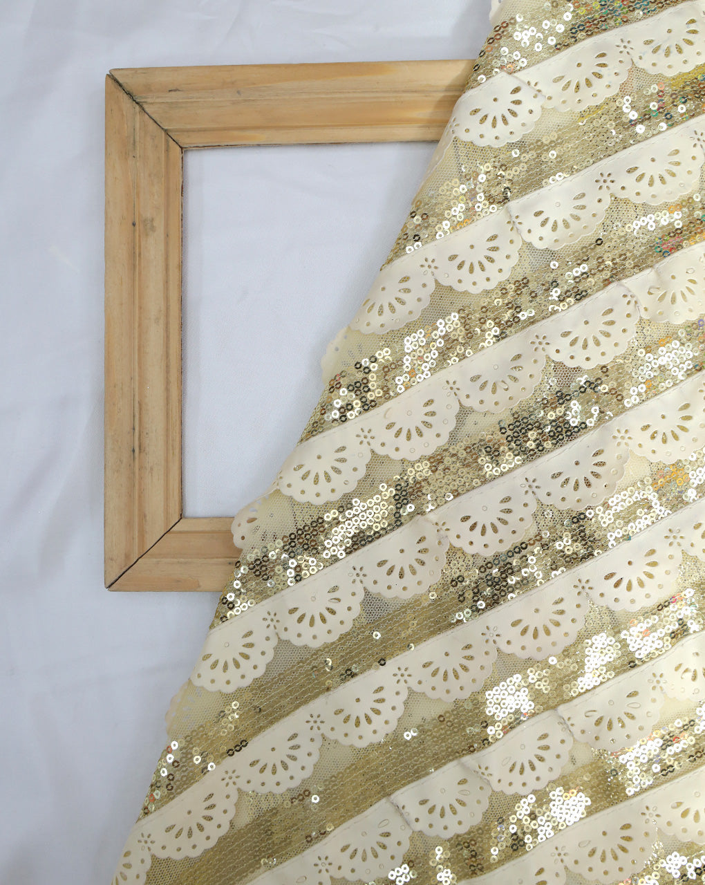 POLYESTER NET SEQUINS FABRIC