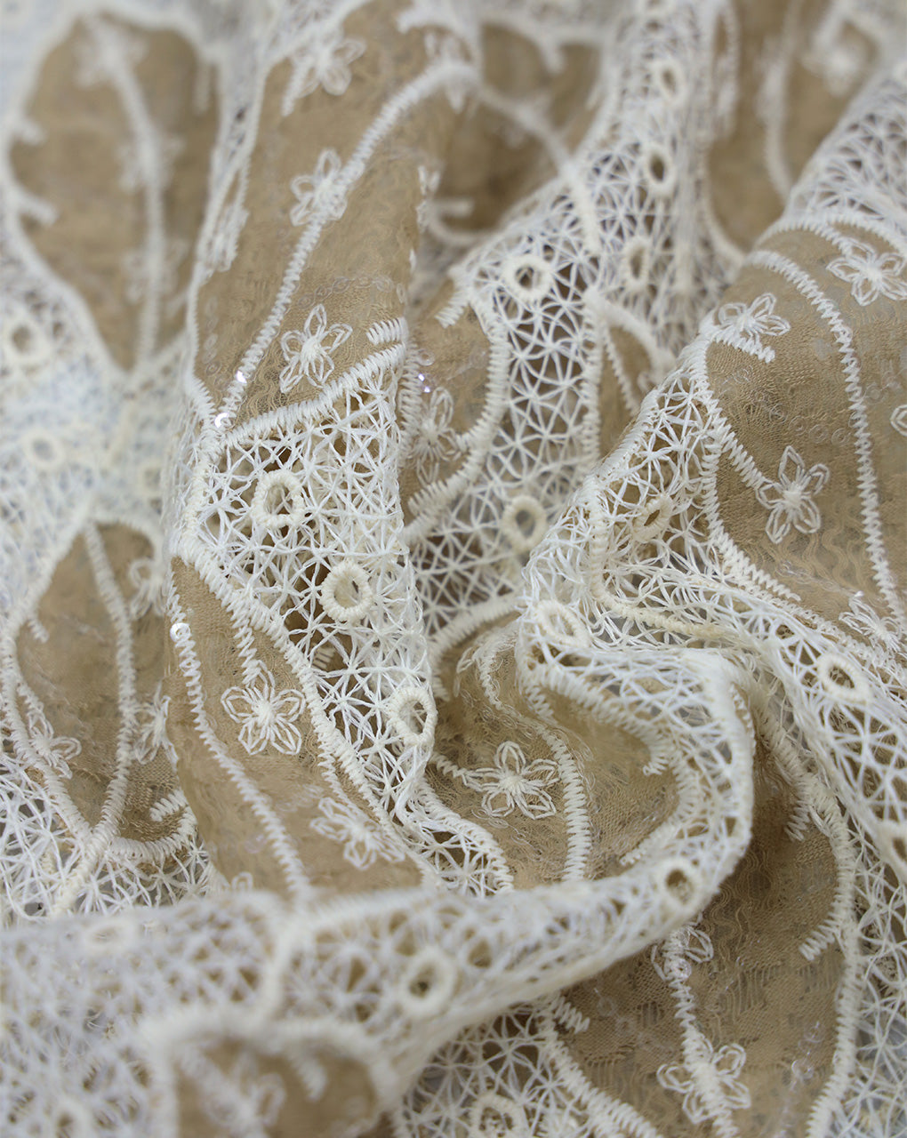SEQUINS EMBROIDERY FABRIC
