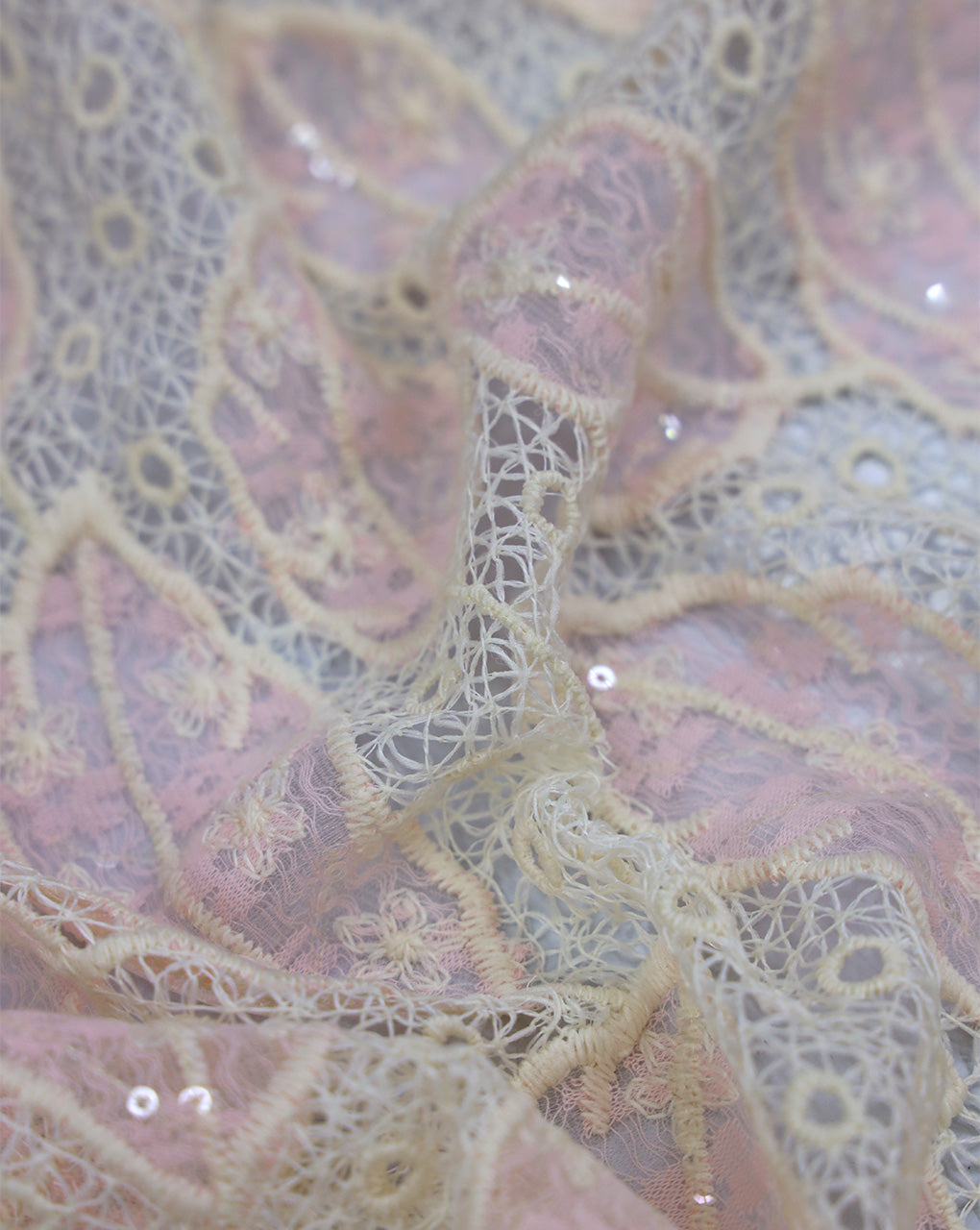 SEQUINS EMBROIDERY FABRIC