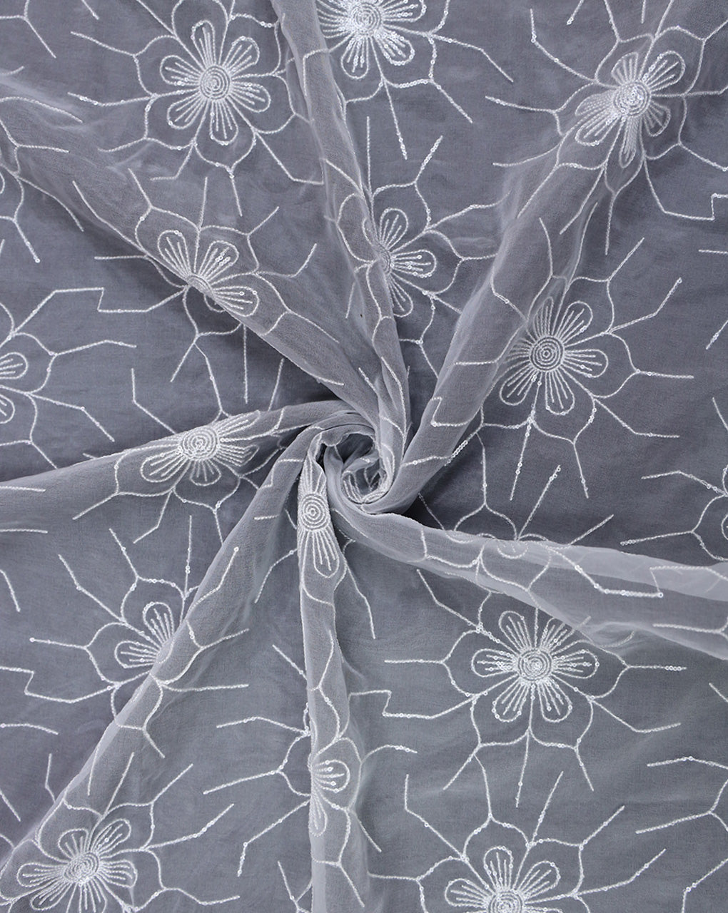 DYEABLE SEQUINS FABRIC