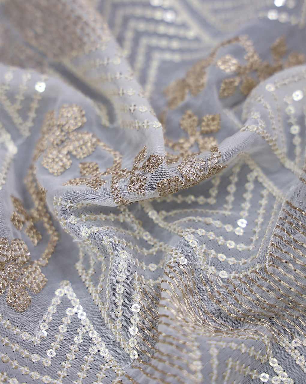 SEQUINS EMBROIDERY FABRIC
