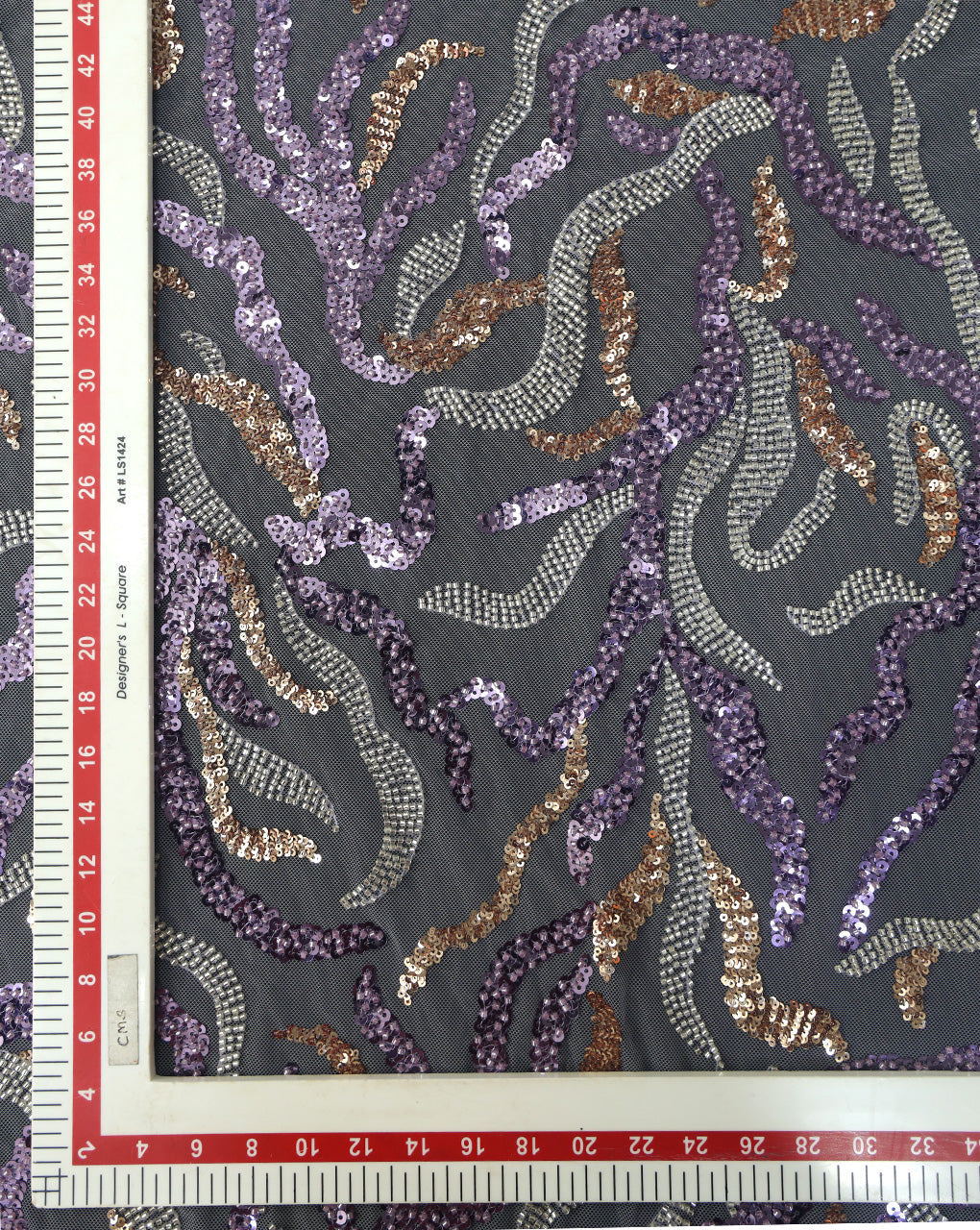 POLYESTER NET SEQUINS FABRIC