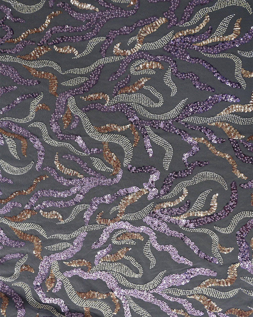 POLYESTER NET SEQUINS FABRIC