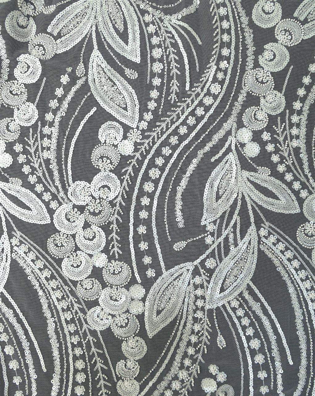 POLYESTER NET SEQUINS FABRIC