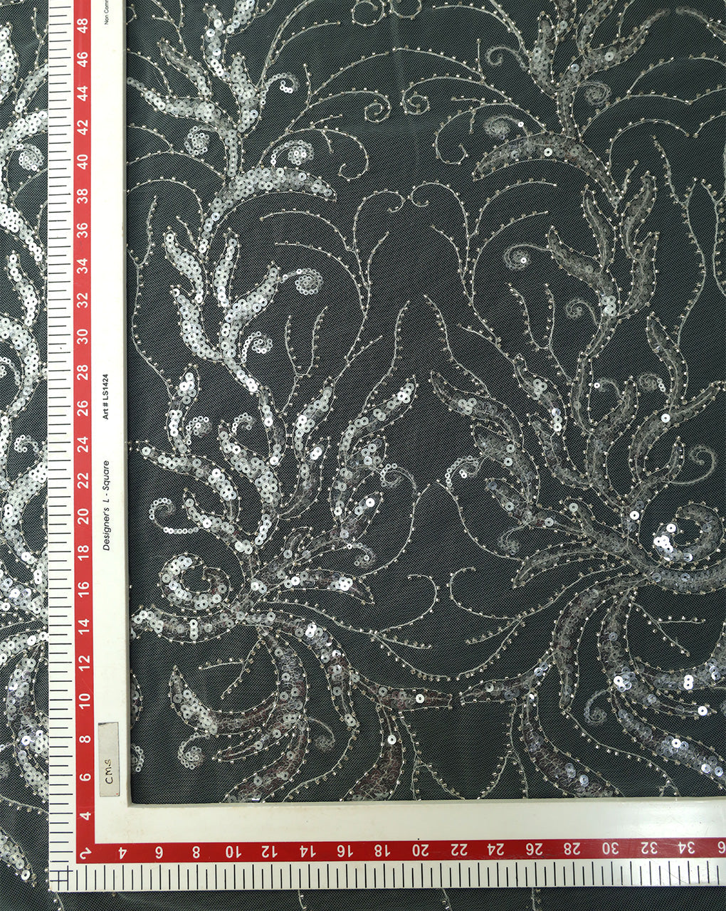 POLYESTER NET SEQUINS FABRIC