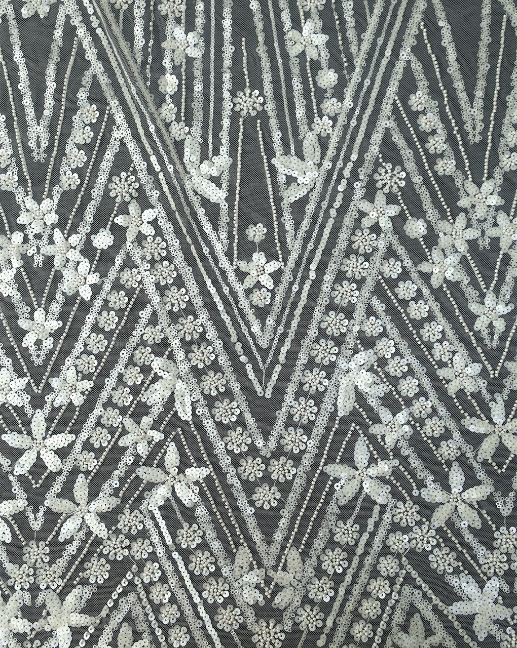 POLYESTER NET SEQUINS FABRIC