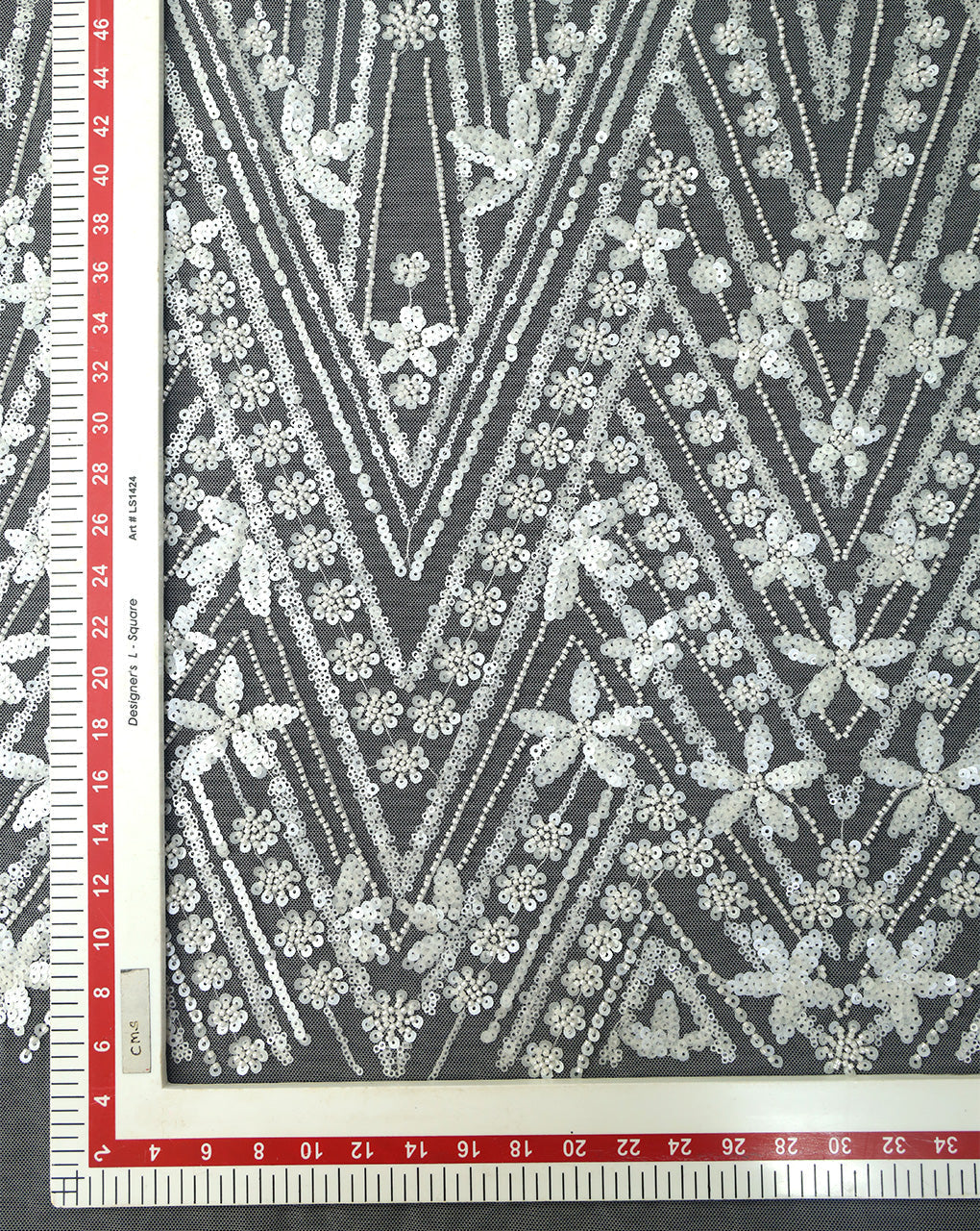POLYESTER NET SEQUINS FABRIC