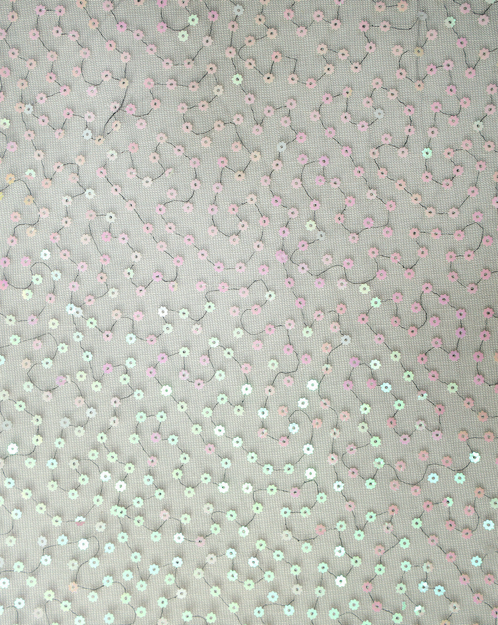 POLYESTER NET SEQUINS FABRIC