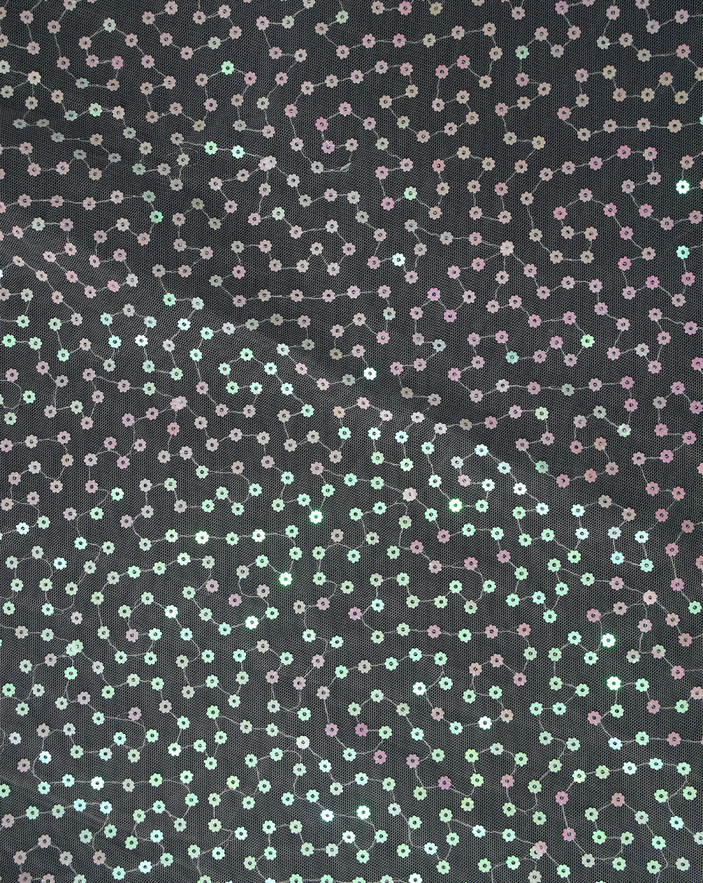 POLYESTER NET SEQUINS FABRIC