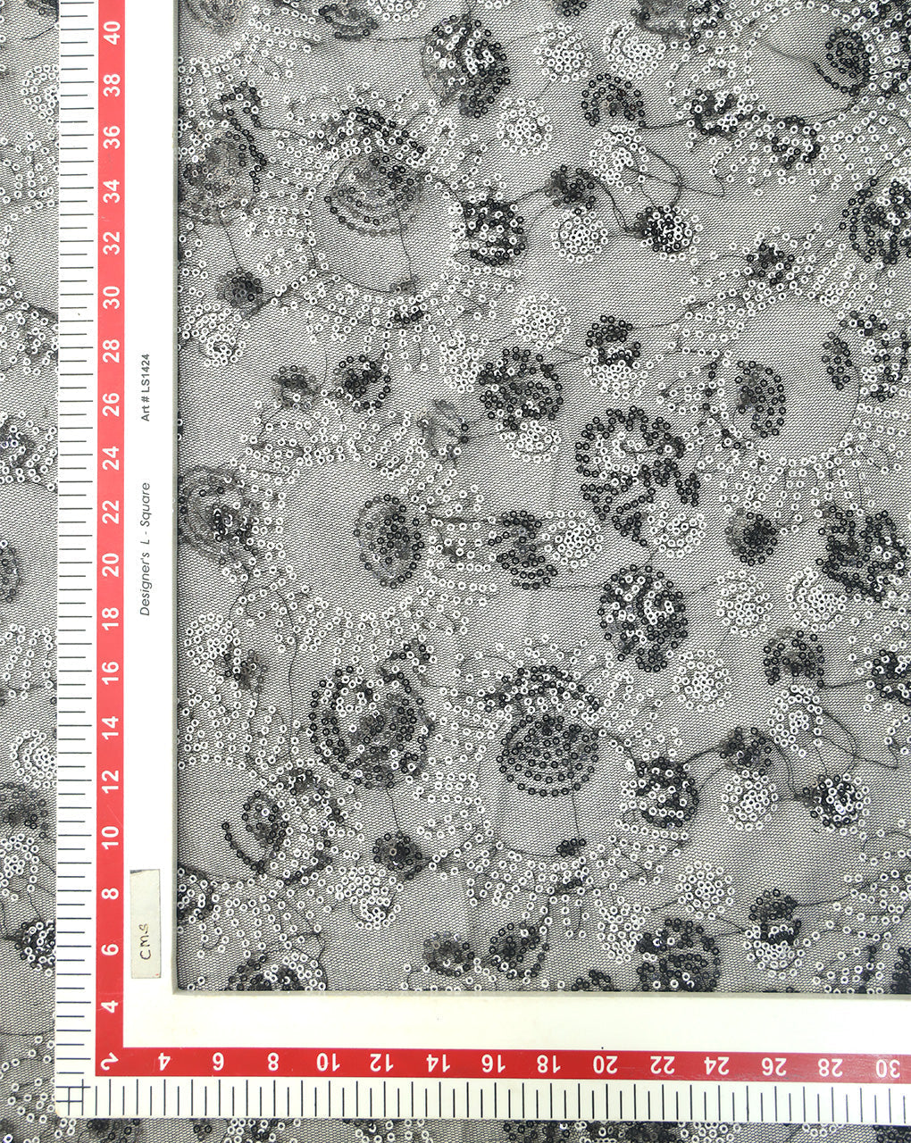 POLYESTER NET SEQUINS FABRIC