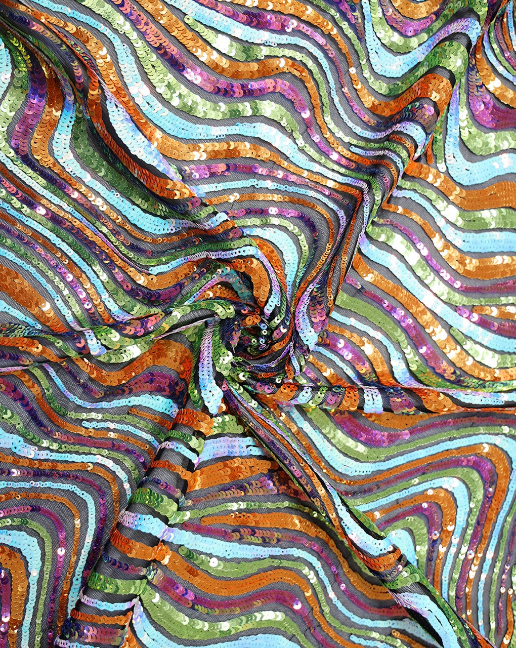 SEQUINS NET FABRIC