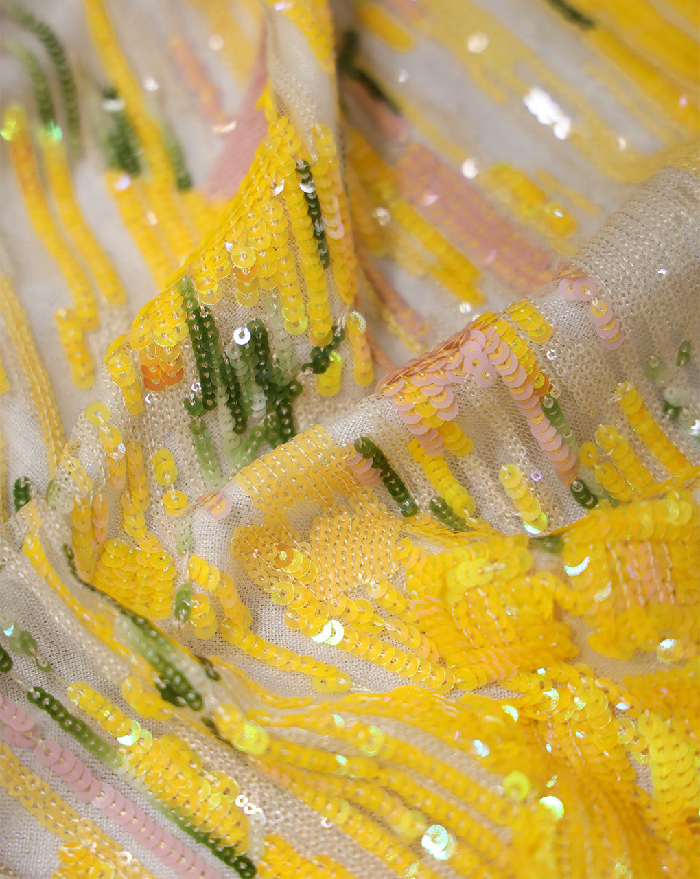 SEQUINS NET FABRIC