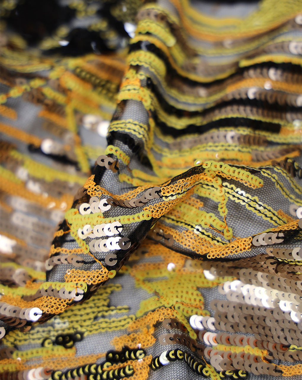 SEQUINS NET FABRIC