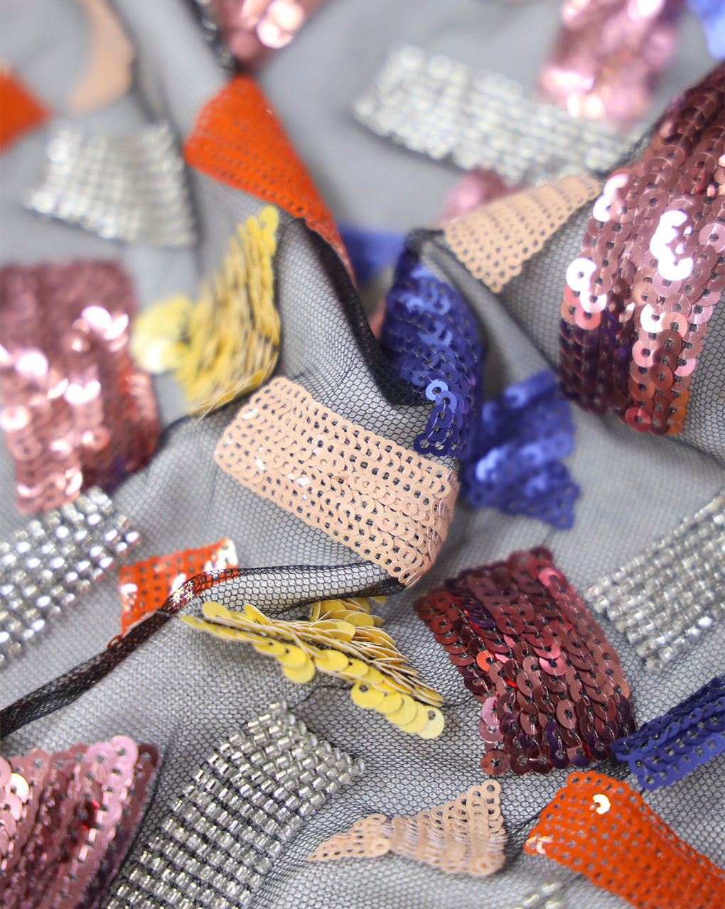 SEQUINS NET FABRIC