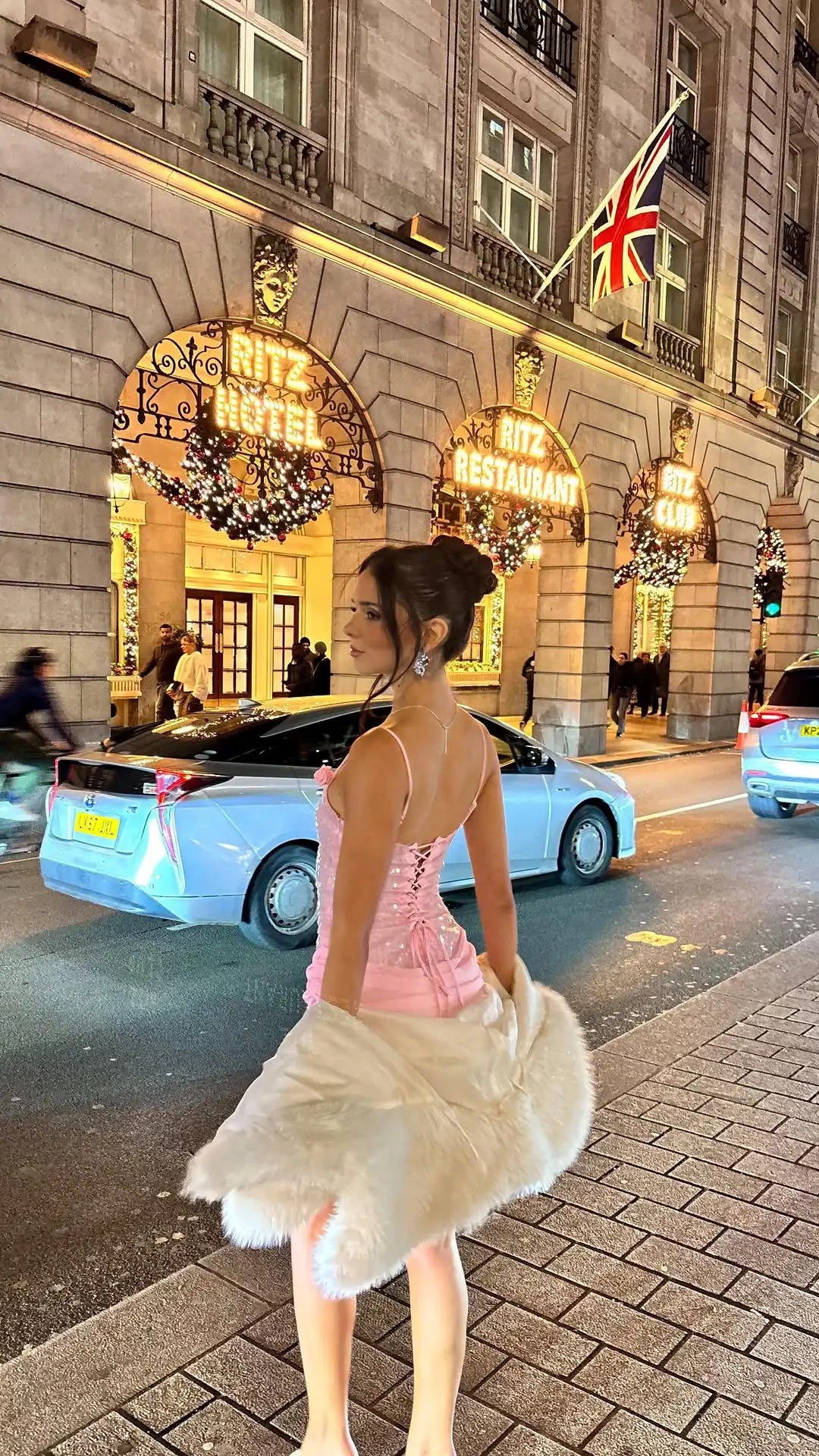 Sexy Sequined Suspender Stitching Mini Skirt