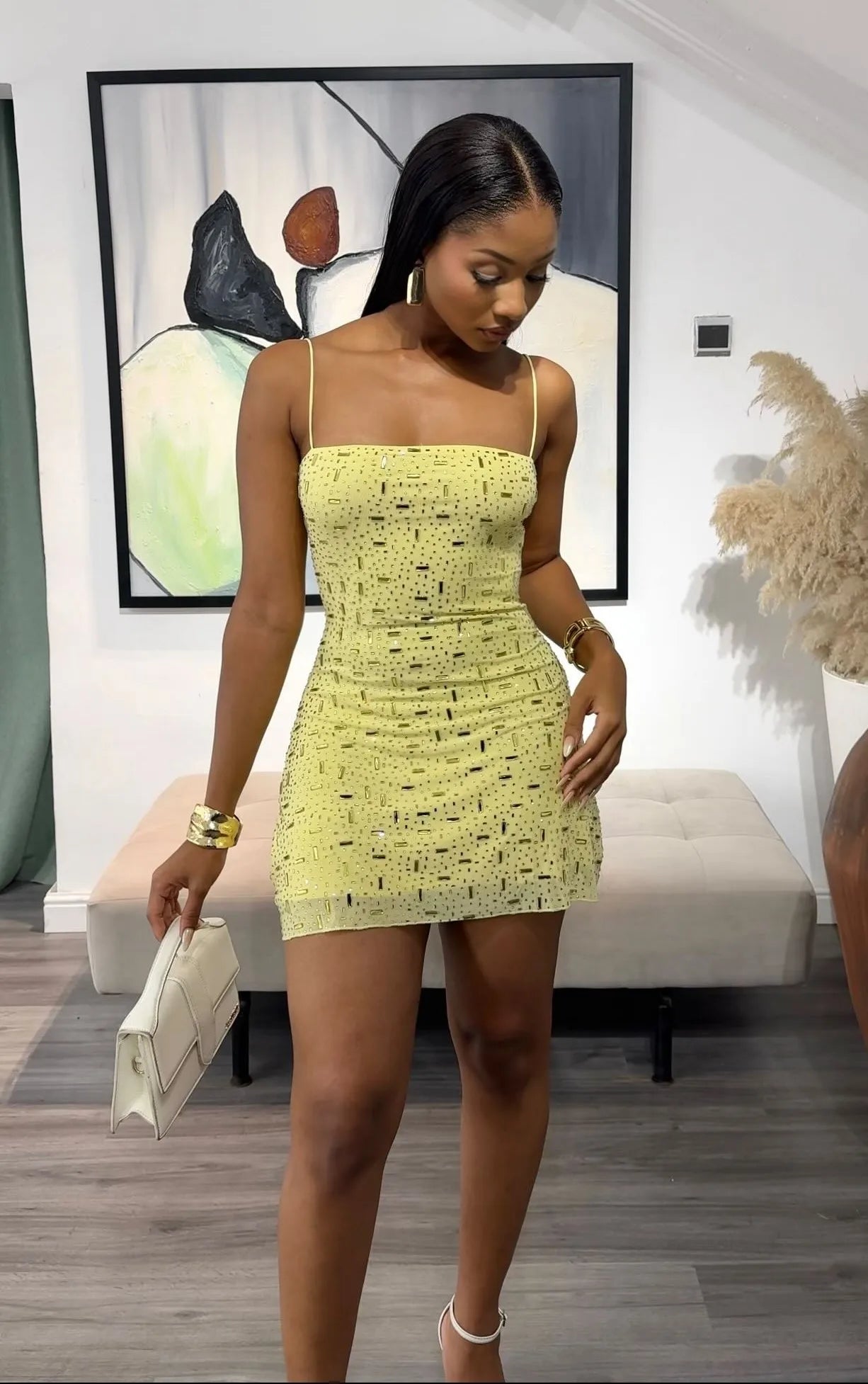 Sexy Sling Slim-Fit Sequined Mini Skirt