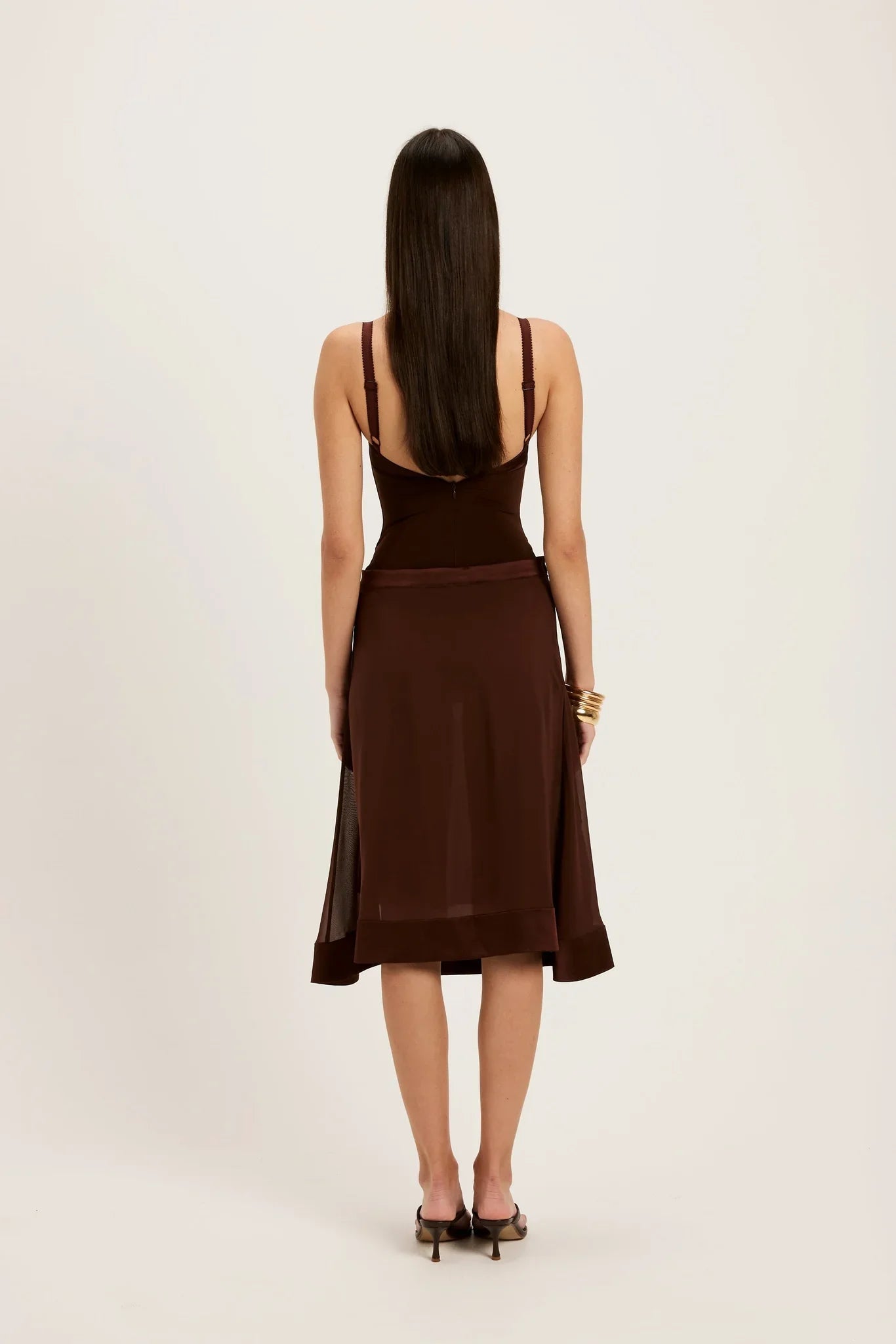 Sexy Sling Slim-Fit Solid Color Two-Piece Skirt Suit