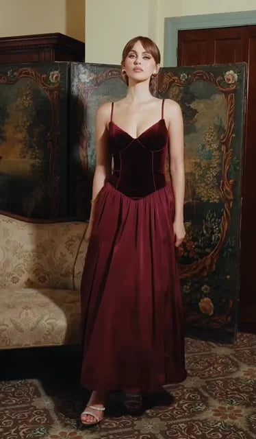 Sexy V-neck Brace Stitching Ruffle Dress