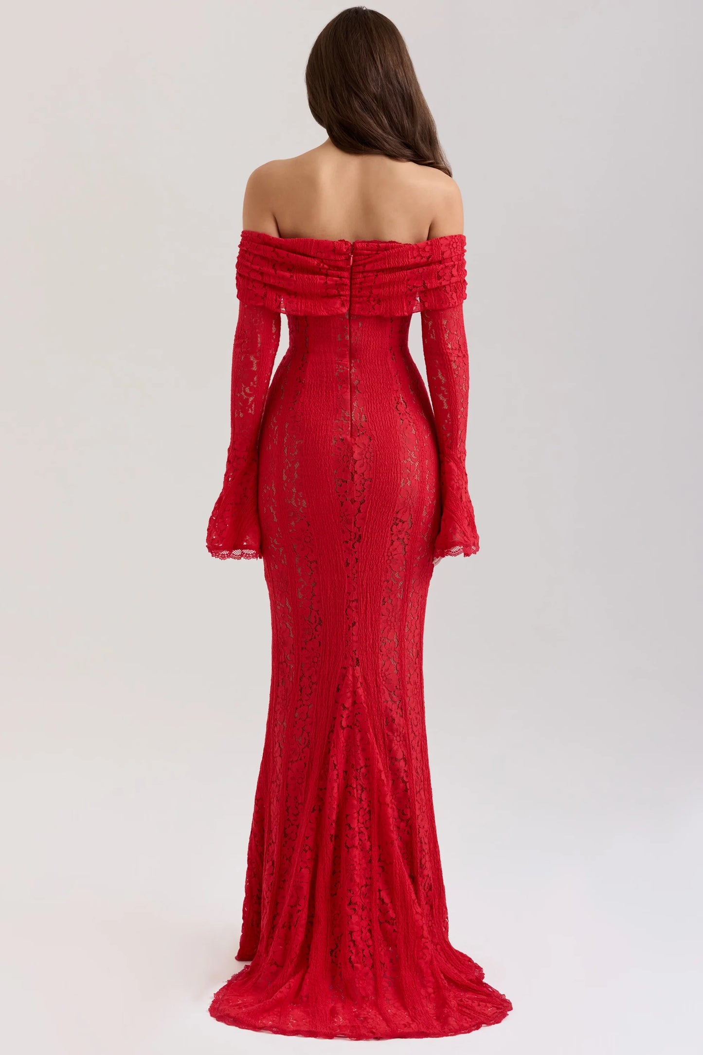 Sexy Long-Sleeved off-Shoulder off-Shoulder Slim Dress