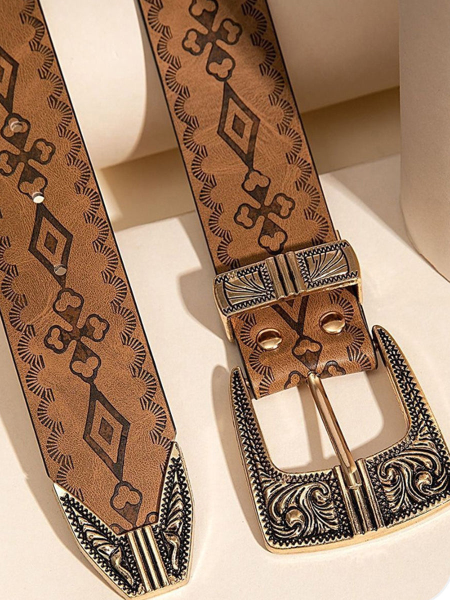 Women's Fashion Western Style Patterned Belt