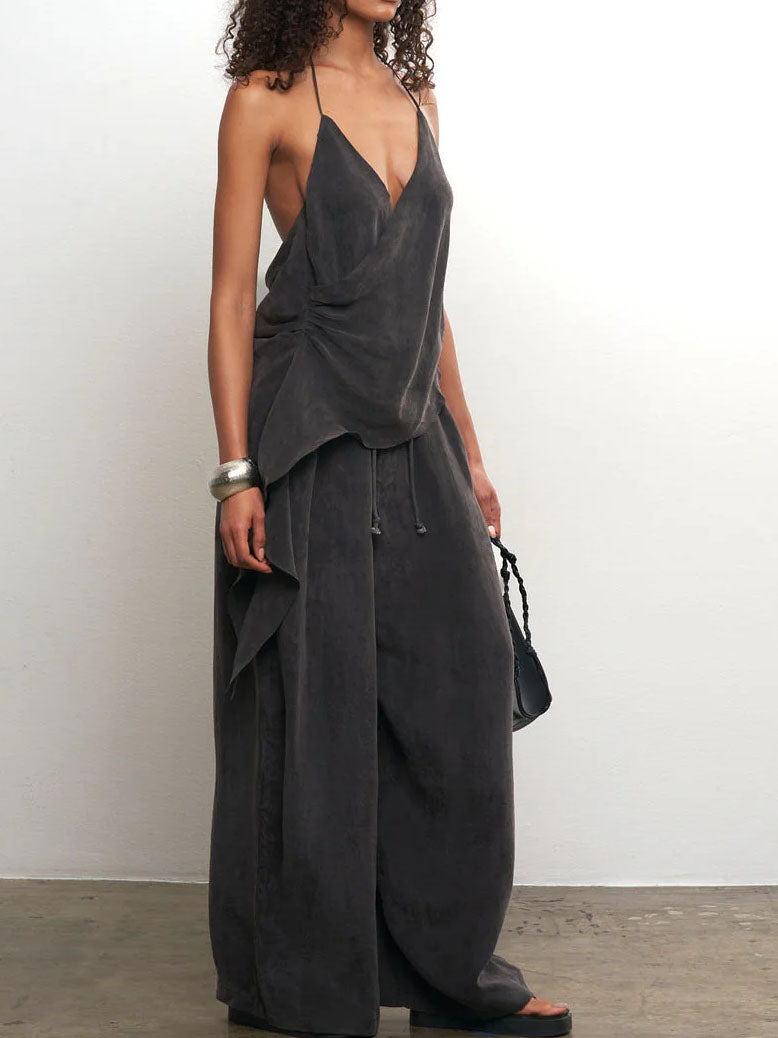 Drapey Wide-Leg Pants