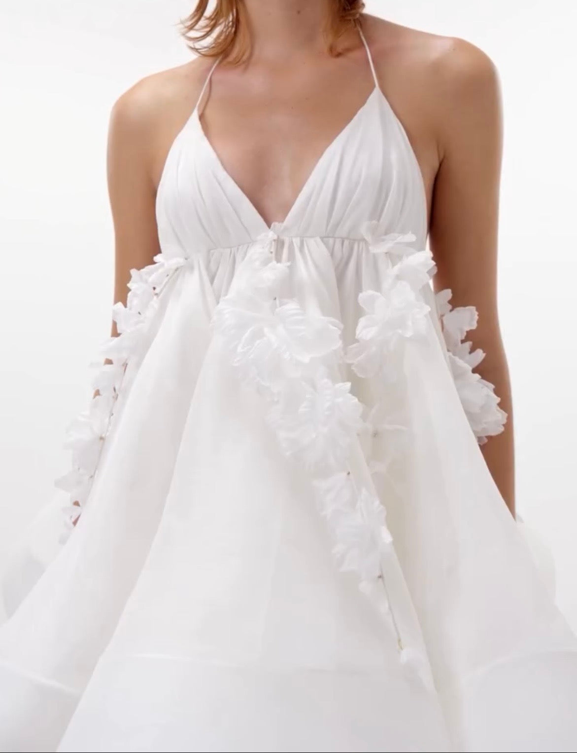 Bare Back V-neck Strap Mini Dress