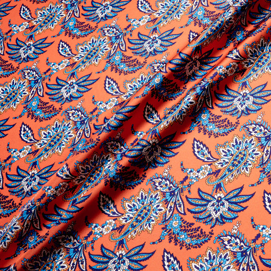 Orange 'Arundel' Liberty Pure Silk Twill