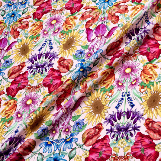 Pink 'Floral Muse' Liberty Silk Crêpe de Chine