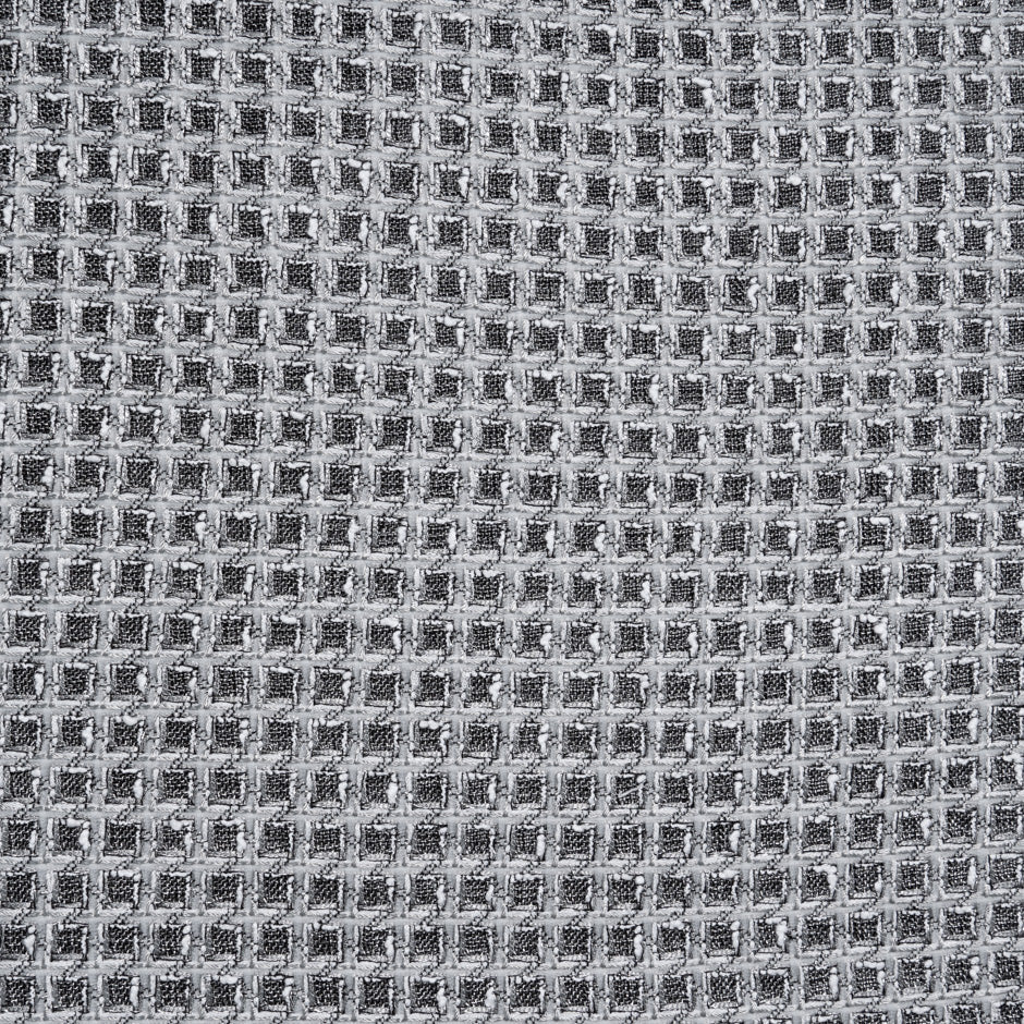Black & White 'Square' Metallic Bouclé