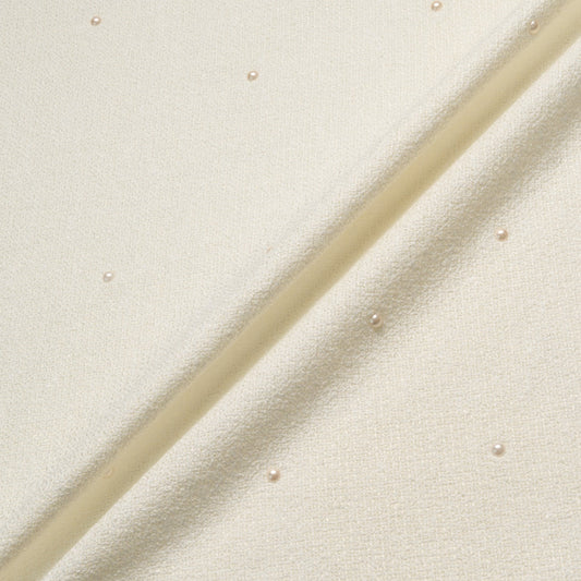 Pearl Cotton Blend Cream Bouclé